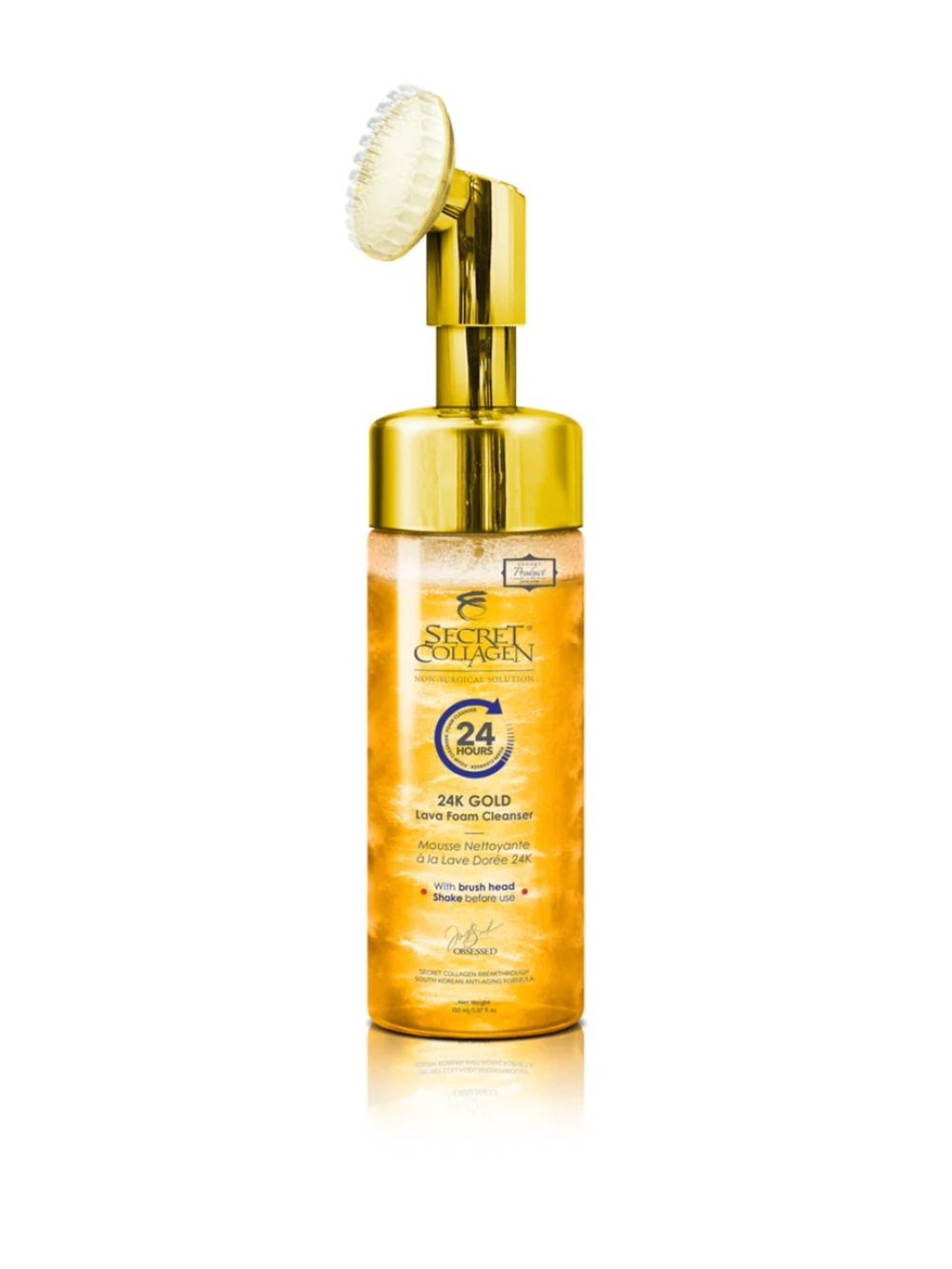 NEW Sealed Secret Collagen 24K Gold Lava Foam Cleanser